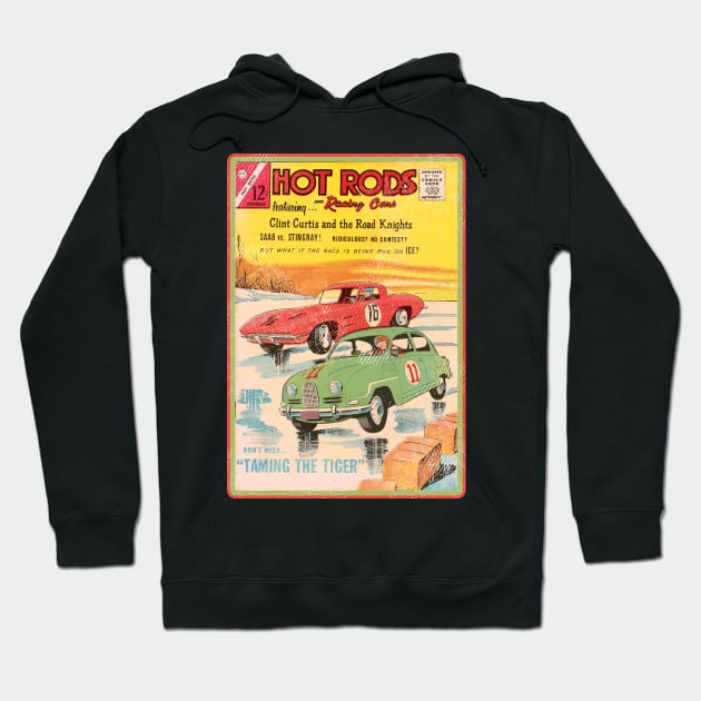 Vintage Hot Rod Tamming The Tiger Hoodie by Blueasri